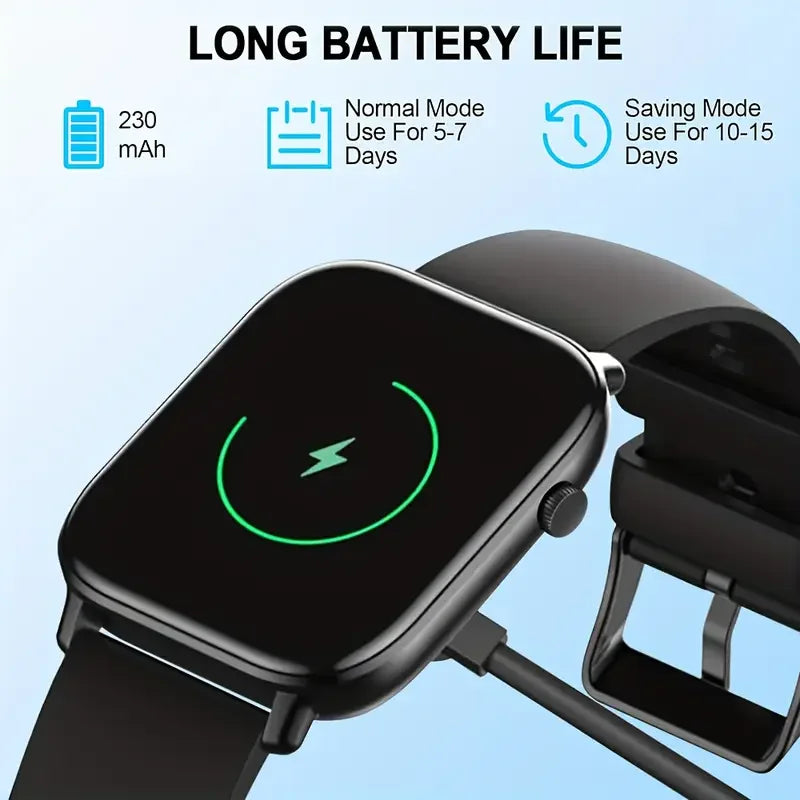 2025 New Waterproof Smart Watch Bluetooth Call Women Men Watch Voice Assistant 100+Sports Smartwatch For Android IOS