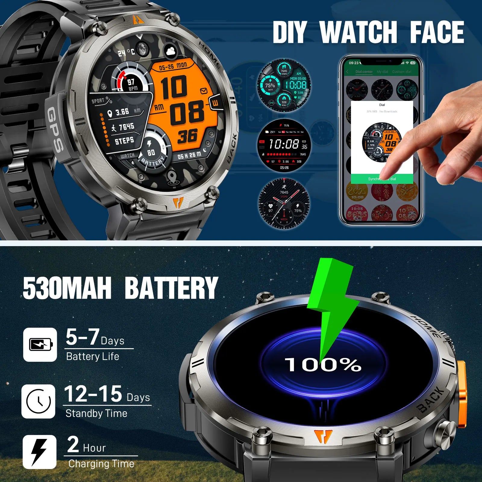 New Bluetooth Call smartwatch.