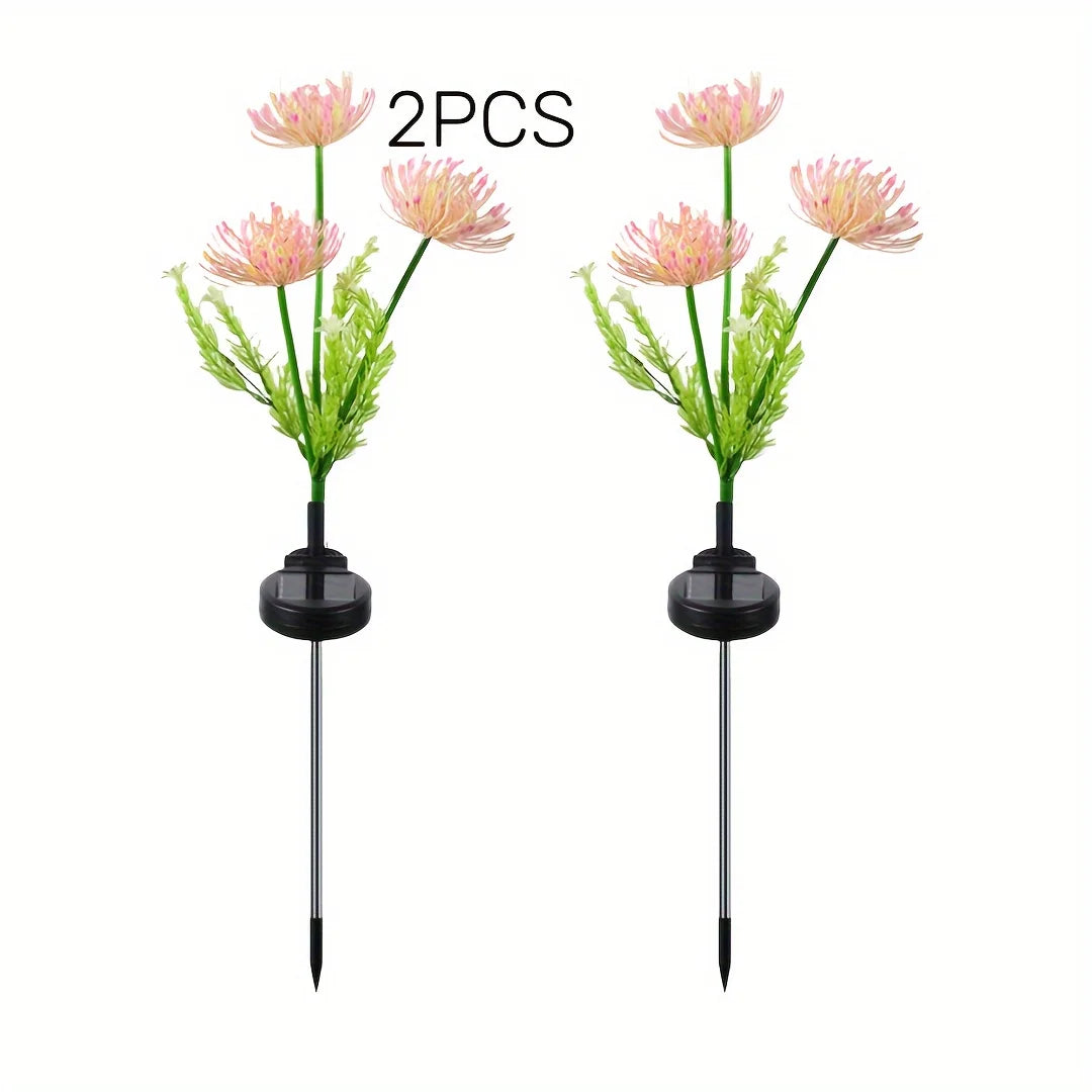 Solar Garden Lights, Solar Flowers Lights with Glowing Flowers & Stems.