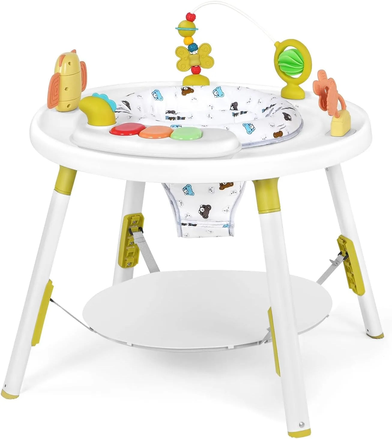 Baby 3-in-1 Activity Center Jumper and Table - with Removable Toys and 360° Rotating Seat - Ideal for Infant Entertainment