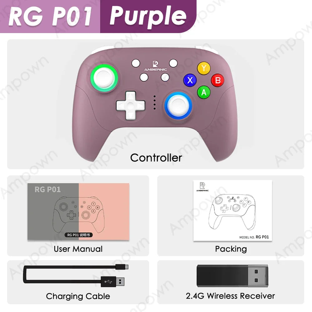 Wireless Gaming Controller Hall Trigger Joystick