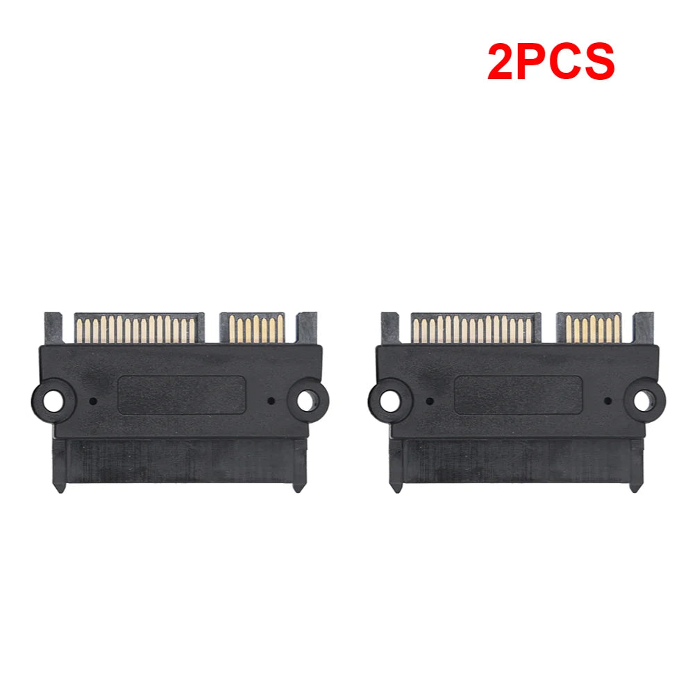 1-20PCS SATA Male To Female Power Data Converter 22Pin 7+15 Male To Female SATA To SATA Converter SATA To SATA Adapter