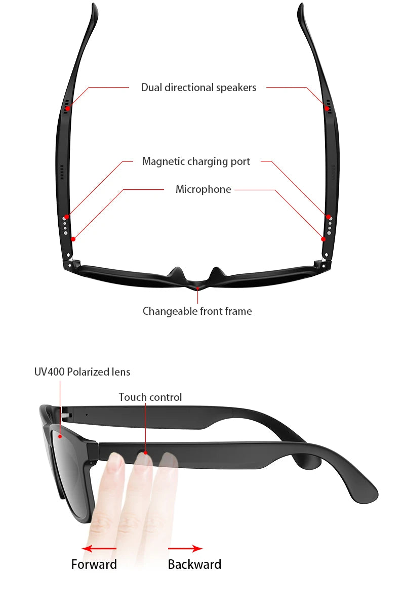 New Smart Glasses Wireless Bluetooth.