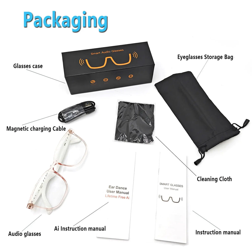 Smart AI translation audio glasses, in over 160 languages.