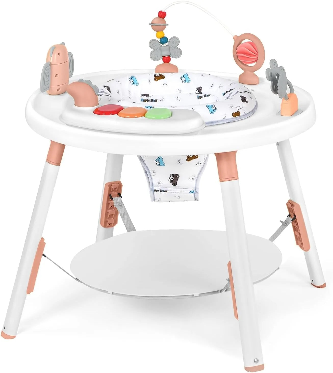 Baby 3-in-1 Activity Center Jumper and Table - with Removable Toys and 360° Rotating Seat - Ideal for Infant Entertainment