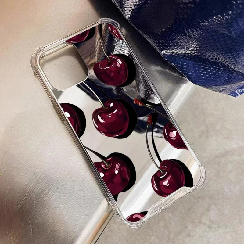 Cute Cherry Pattern Phone Case.