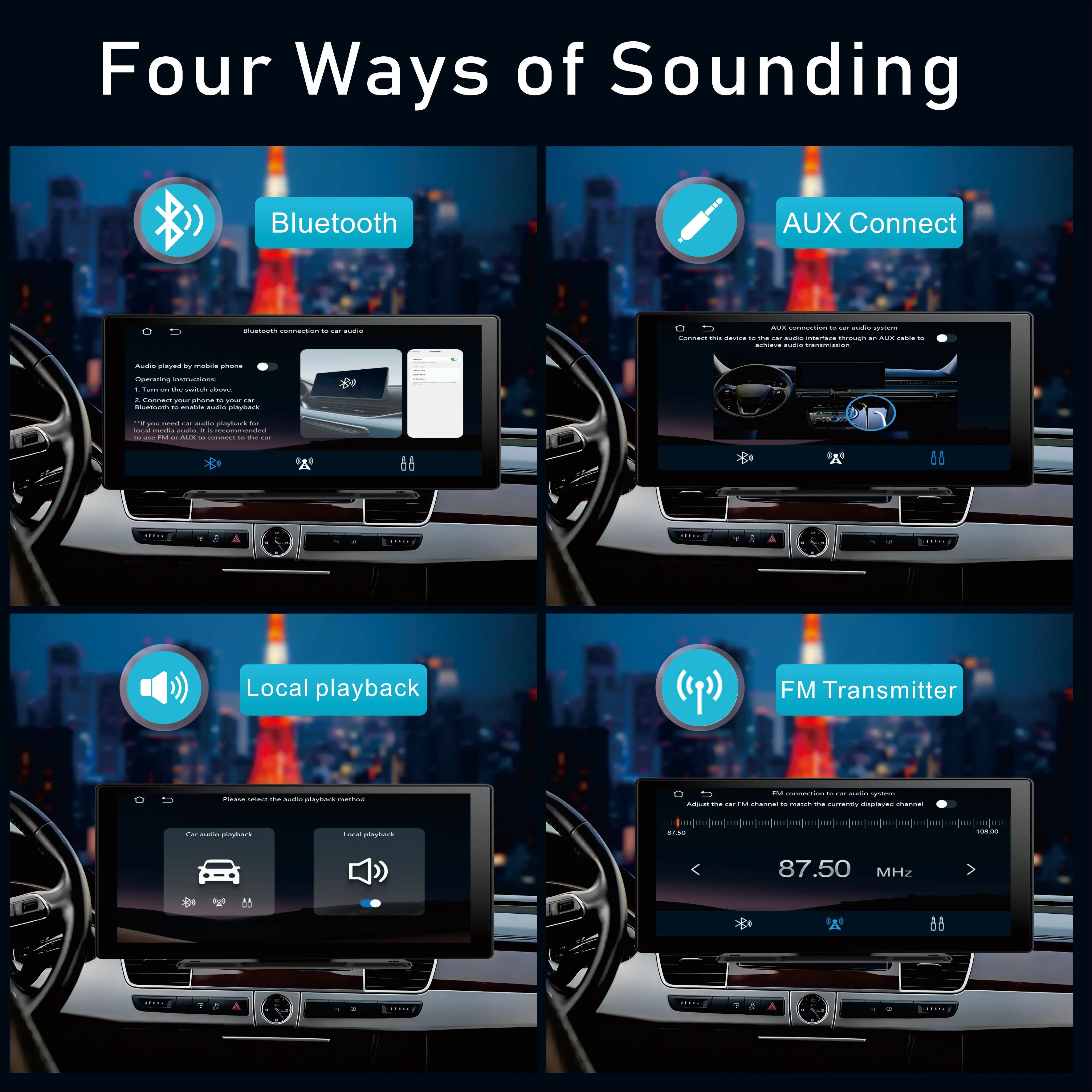 CarPlay Android Auto Car Radio Multimedia Video Player Reversing Camera.