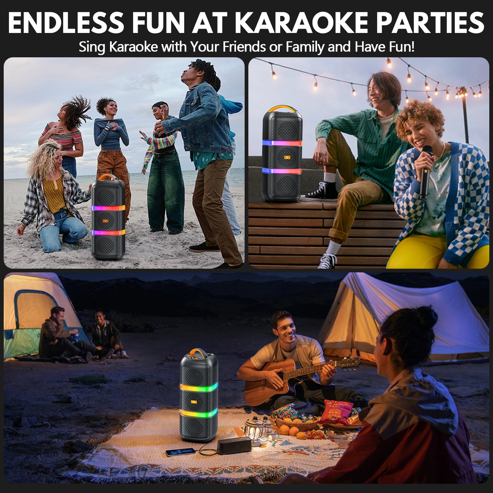 Wireless Portable Waterproof Bluetooth Speaker.