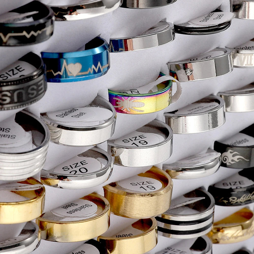 Fashion Jewelry Stainless Steel Rings.