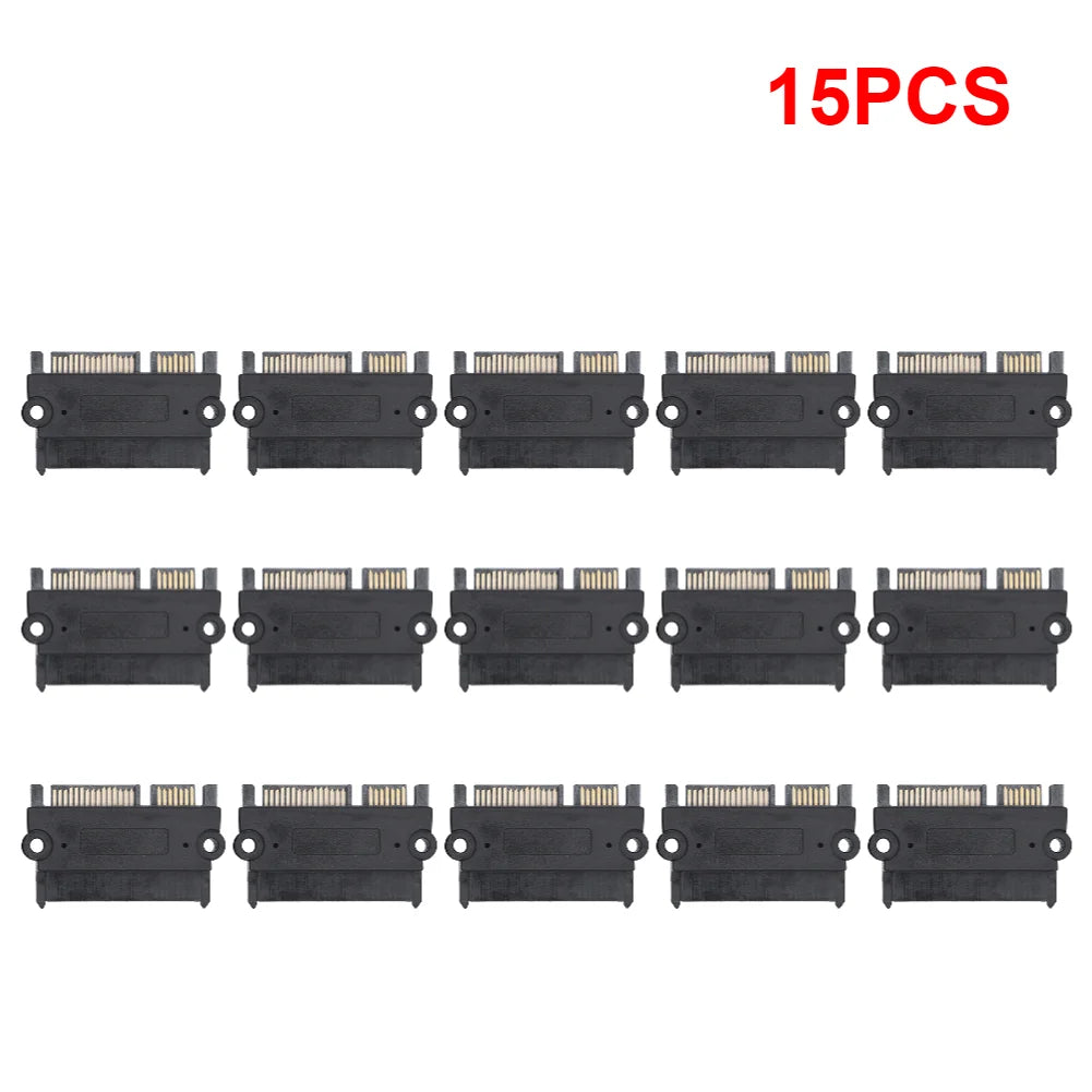 1-20PCS SATA Male To Female Power Data Converter 22Pin 7+15 Male To Female SATA To SATA Converter SATA To SATA Adapter