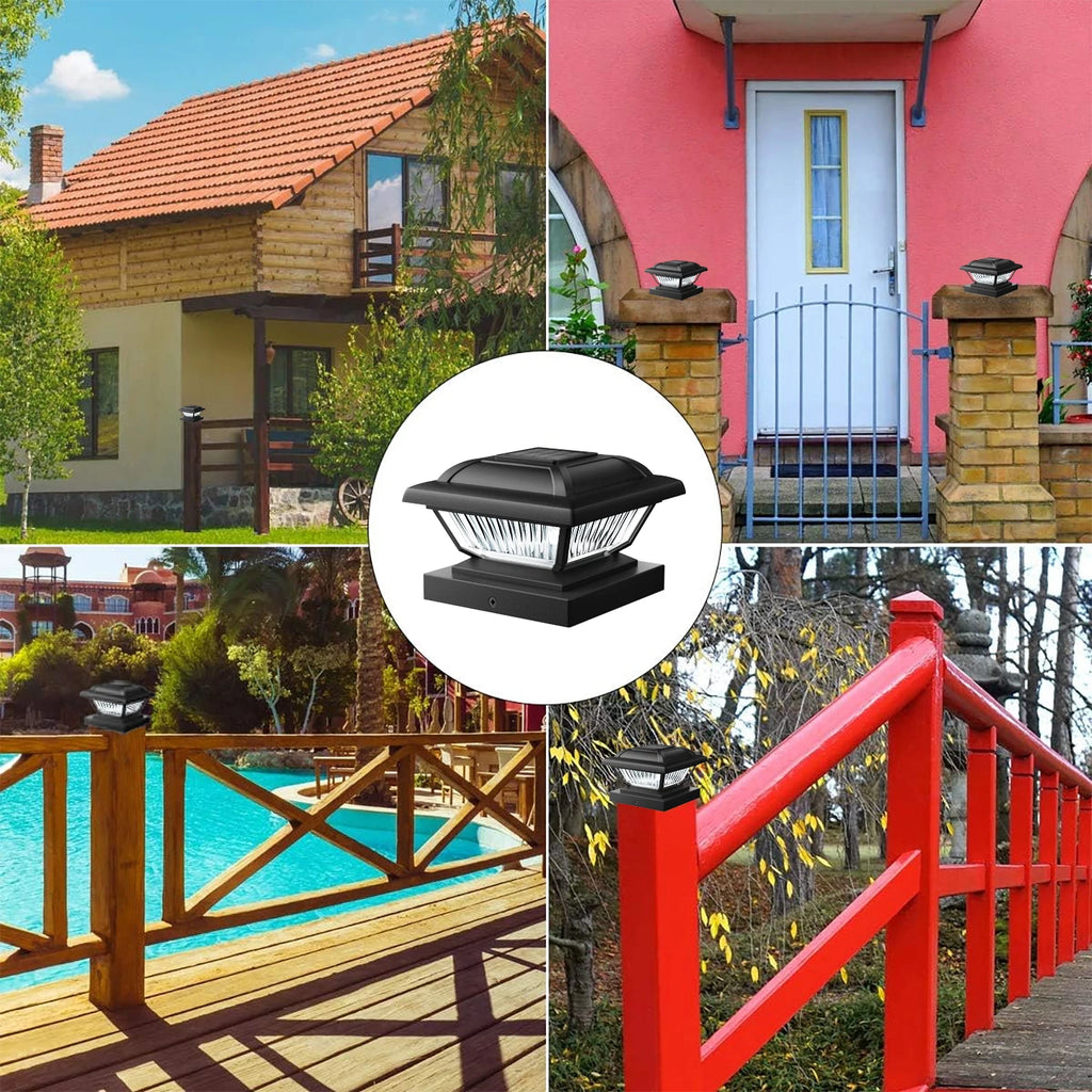 6/12 Pack Solar Post Cap Lights.