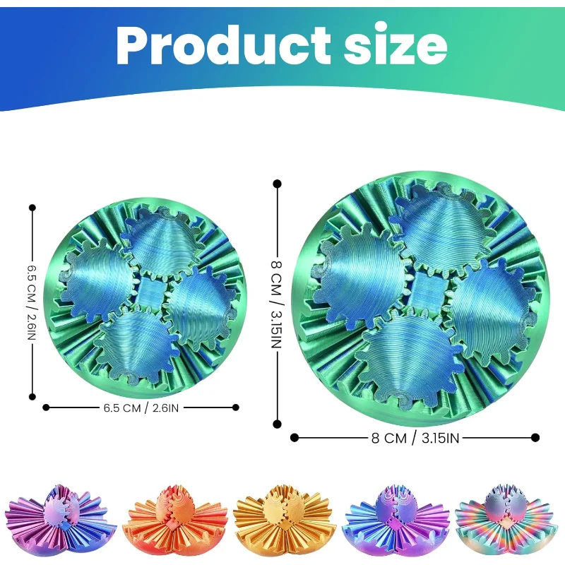 3D Printed Gear Sphere Fidget Toy.