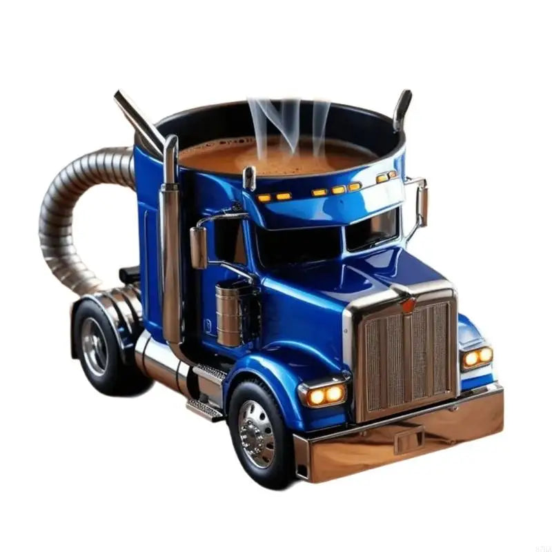 Semi Trailer Truck Shape Resin Coffee Mug 12.34oz.