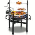 Heavy Duty Cast Iron Charcoal Grill Tabletop BBQ Grill Stove for Camping Picnic