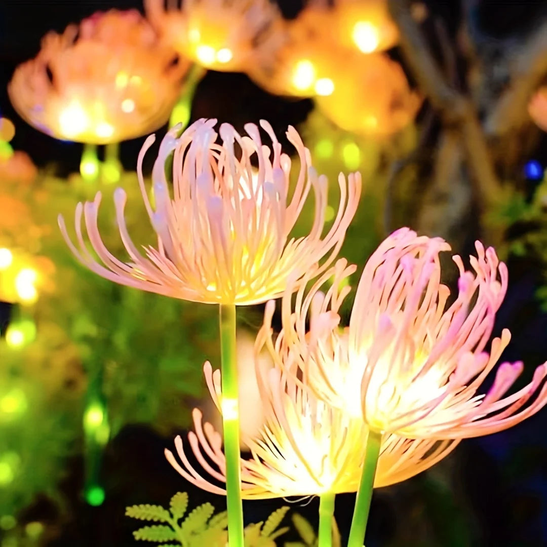 Solar Garden Lights, Solar Flowers Lights with Glowing Flowers & Stems.