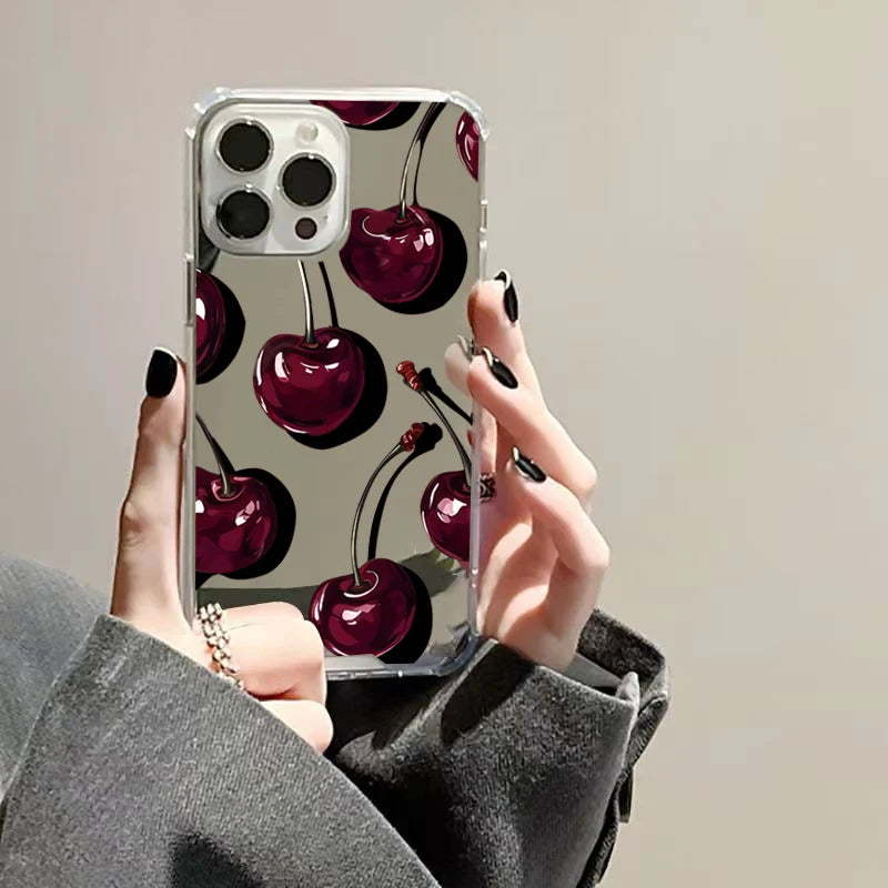Cute Cherry Pattern Phone Case.