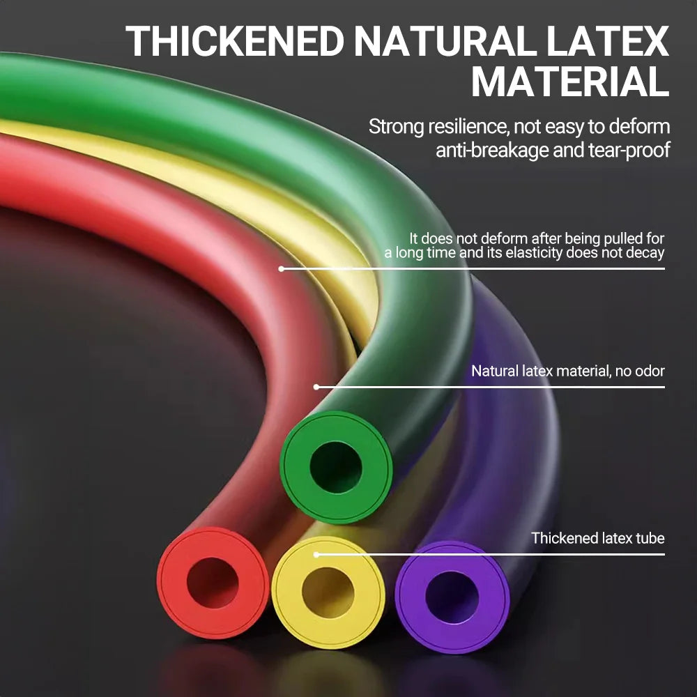 Multi-function Tensioner Suit Muscle Training Belt Elastic Bands Portable Fitness Equipment