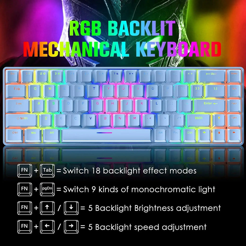 Lights Wired Gaming Mechanical Keyboard