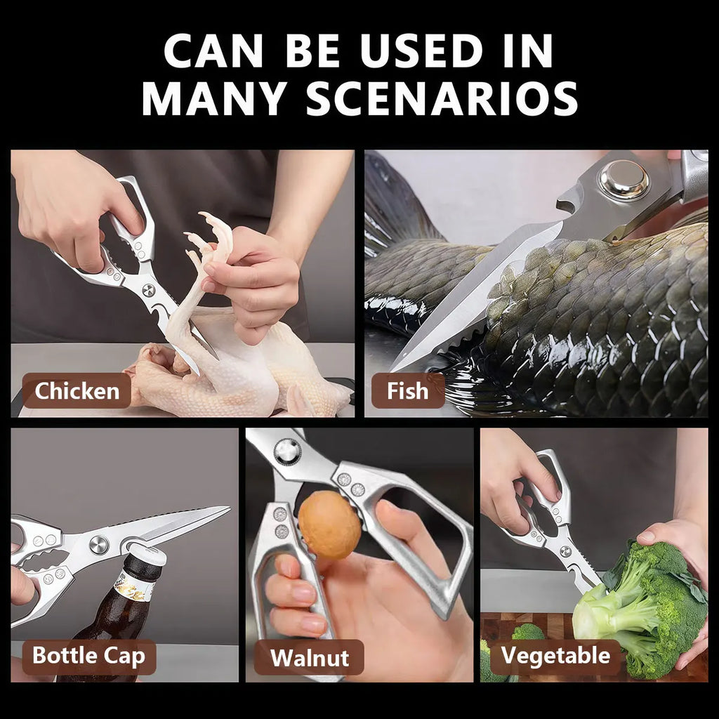 Stainless Steel Multifunctional Kitchen Shears.