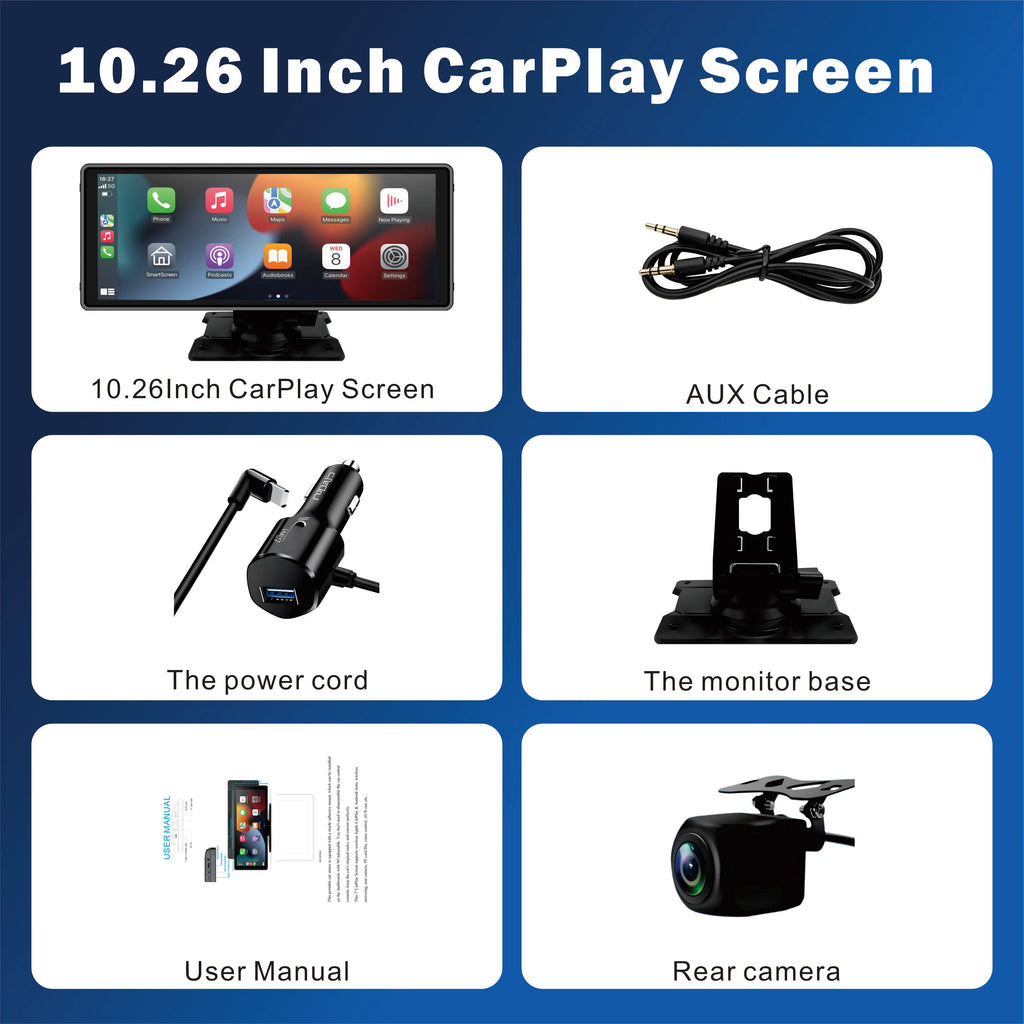 CarPlay Android Auto Car Radio Multimedia Video Player Reversing Camera.