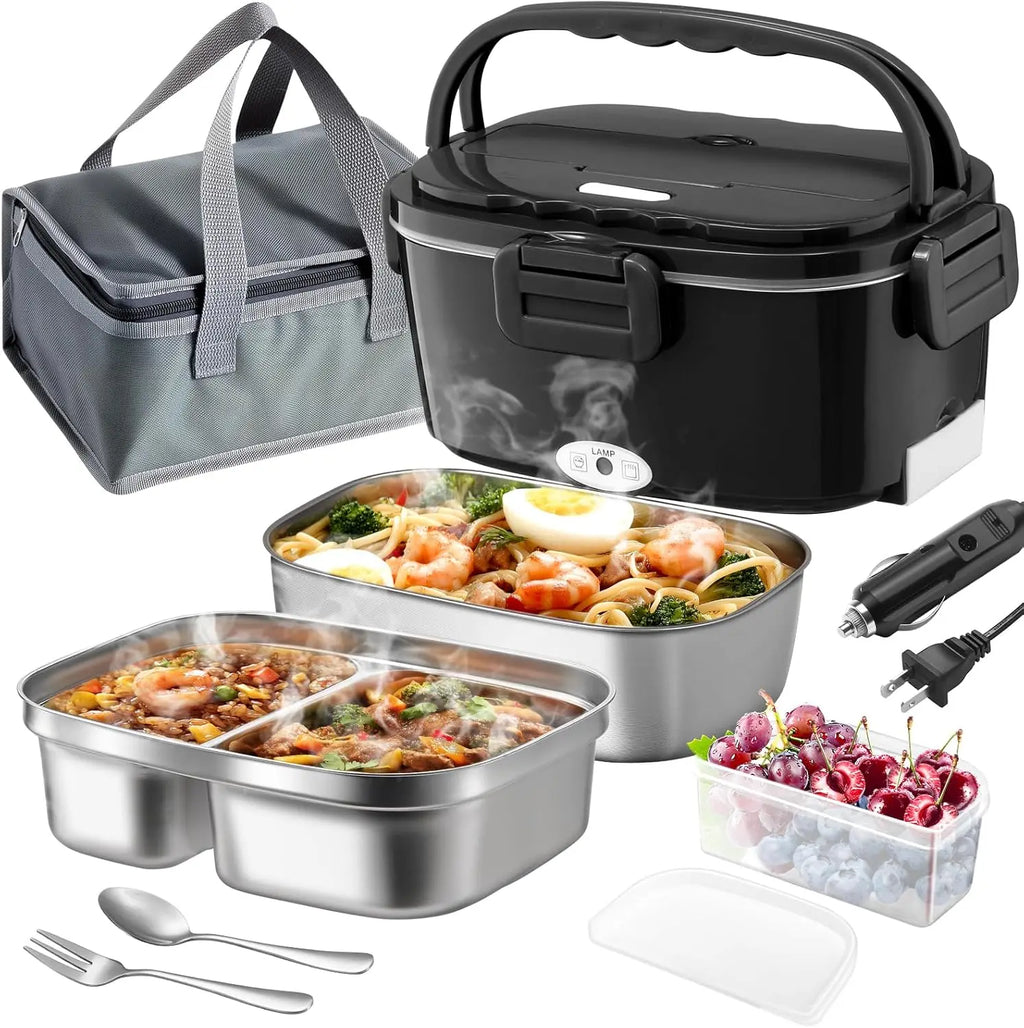 Electric Stainless Steel Containers, Portable Food Warmer