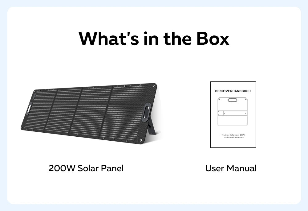 1800w Portable Power Station, 200w Solar Panel for Camping Solar Generator