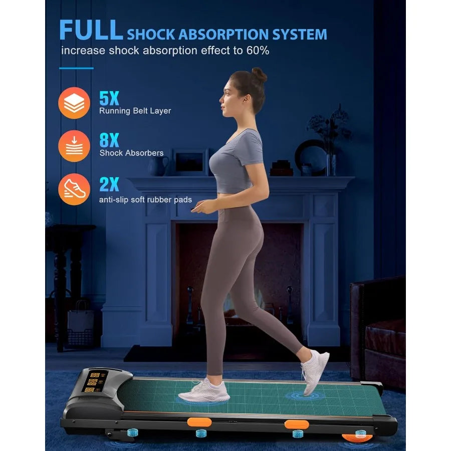 Compact Home Treadmill with Auto 15 Incline and 4.0HP Brushless Motor for Small Spaces Folding Design with 400 lbs Weight Capac