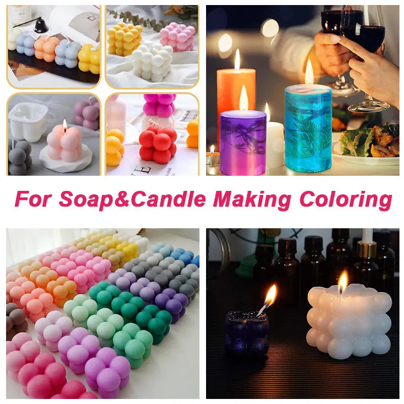 Supplies Resin Pigment Kit Liquid Colorant Dye Powder Filling Material for Art Crafts DIY.