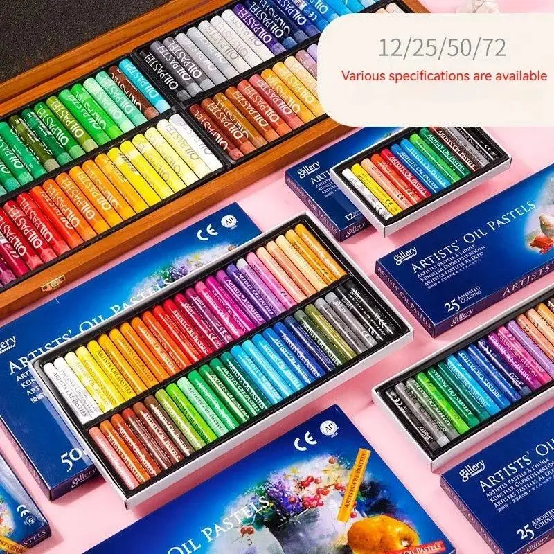 25/50 Colors Oil Pastel Soft Stick Set Children Professional Painting Drawing Graffiti Art Crayons Washable Art Student Supplies