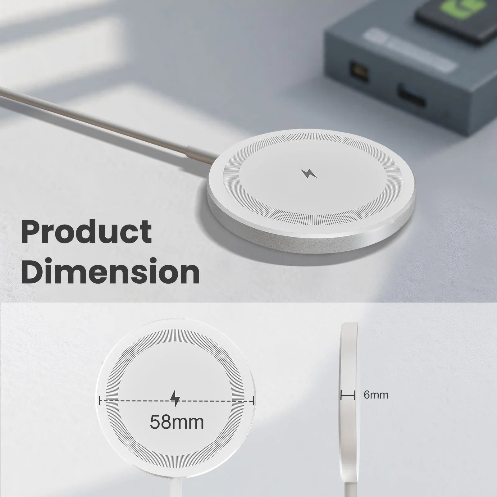 25Ｗ Magnetic Wireless Charger for Magsafe iPhone 17-11 Pro Max Samsung