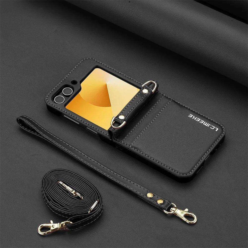 Wallet Crossbody Phone Case For Samsung Galaxy.