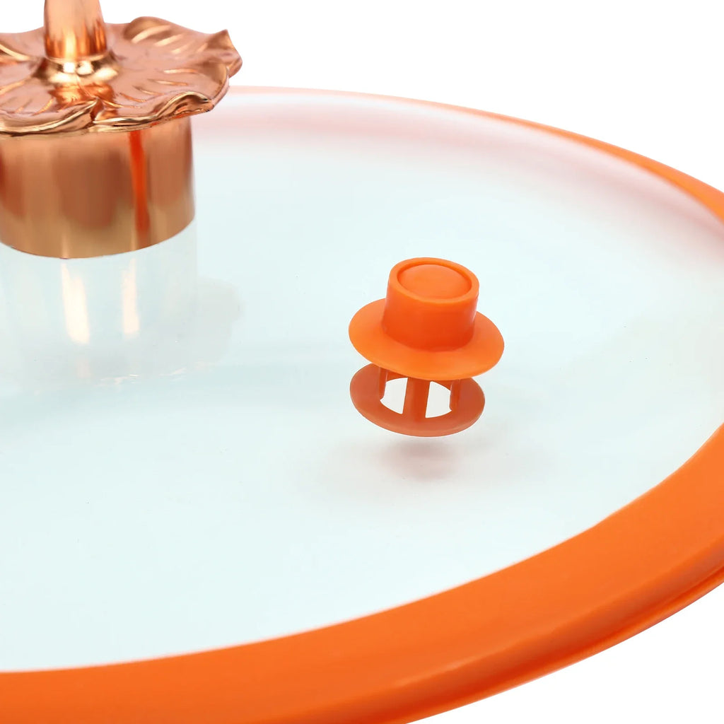 8-liter micro pressure cooker,pumpkin-shaped non-stick pressure cooker,with transparent lid, small household gas pressure cooker